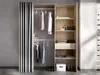Vente-unique - Kleiderschrank Kleiderschranksystem - B. 110/160 cm - Eichefarben & Grau - LAURENT Bild 2