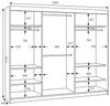 A&J MöbelLand GmbH Schiebetürenschrank BELANO – Moderner Kleiderschrank mit Schiebetüren (Die perfekte Kombination aus modernem Design, hoher Funktionalität und großzügigem Stauraum für Kleidung, Bettwäsche und Accessoires, erhältlich in verschiedenen ... Bild 4