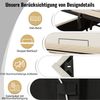 Merax Polsterbett 160×200, Doppelbett Stauraumbett mit App Control LED und USB-C Ladefunktion, Bettgestell mit Lattenrost, PU, Weiß, Ohne Matratze und Nachttisch Bild 5