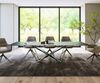 Esstisch Edge 300x100cm Keramik Laminam®Nero Greco Anthrazit Spider Flachstahl Schwarz Bild 2