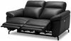 2-Sitzer Relaxsofa Astella Leder Schwarz - Elektrisches Sofa mit Liegefunktion & USB Bild 4