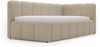 GRAINGOLD Cloud One Jugendbett 90x200, Einzelbett mit Bettkasten, mit Lattenrost, Bouclé-Stoff, Rechts, Beige Bild 2