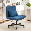 MODFU Bürostuhl für Homeoffice, höhenverstellbarer Drehstuhl ohne Armlehne (Moderner Bürostuhl Leise Rollen & Polsterkissen, eleganter Stoffbezug, 1 St), 67 x 92 x 67 cm Ideal für Arbeitszimmer, Wohnzimmer & Besprechungsbereich Bild 2
