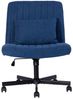 MODFU Bürostuhl für Homeoffice, höhenverstellbarer Drehstuhl ohne Armlehne (Moderner Bürostuhl Leise Rollen & Polsterkissen, eleganter Stoffbezug, 1 St), 67 x 92 x 67 cm Ideal für Arbeitszimmer, Wohnzimmer & Besprechungsbereich Bild 4