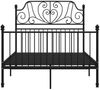 vidaXL Bettgestell Schwarz Metall und Sperrholz 120x200 cm [324847] Bild 3