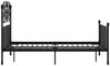 vidaXL Bettgestell Schwarz Metall und Sperrholz 120x200 cm [324847] Bild 4