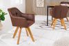 riess-ambiente Esszimmerstuhl LOFT antik braun / natur (Einzelartikel, 1 St), Küche · Microfaser · Massivholz · 180° drehbar · Industrial Bild 3