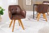 riess-ambiente Esszimmerstuhl LOFT antik braun / natur (Einzelartikel, 1 St), Küche · Microfaser · Massivholz · 180° drehbar · Industrial Bild 2