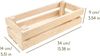 Creative Deco Holzkiste Weinkiste klein Obstkiste Aufbewahrungskiste 34x14x9 cm, echtes Kiefernholz Bild 2