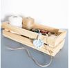 Creative Deco Holzkiste Weinkiste klein Obstkiste Aufbewahrungskiste 34x14x9 cm, echtes Kiefernholz Bild 3