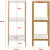 Badregal Balsfjord mit 3 Ablagen 33x34x80cm Bambus [en. casa] Bild 3