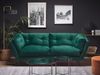 3-Sitzer Sofa Samtstoff smaragdgrün LENVIK Bild 3