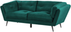 3-Sitzer Sofa Samtstoff smaragdgrün LENVIK Bild 4