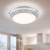 LED Deckenlampe, weiß, Glas, satiniert, rund, D 30 cm Bild 4