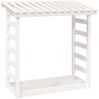 vidaXL Kaminholzregal Weiß 108x64,5x110 cm Massivholz Kiefer 822438 Bild 2