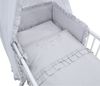 Baby-Delux Babybettwäsche Baby Bettwäsche Set 4-Tlg. Nestchen Chiffonhimmel, Baumwolle, 4 teilig, Bettset für Babybetten 140x70 & 120x60 Royal Rüsche Bild 2