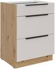Küchen Unterschrank 60 cm Küche SOLANO Kaschmir beige matt + Eiche Artisan matt Soft-Close Küchenzeile Küchenblock Bild 5