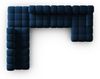 Micadoni Modulares Panorama Ecksofa Bellis 7-Sitzer Links Samt Bluvel Königsblau Bild 5