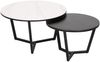 Livin Hill Couchtisch Set Modig Schwarze Beine, schwarz/weiße Tischplatte M66 Bild 4