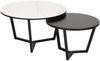 Livin Hill Couchtisch Set Modig Schwarze Beine, schwarz/weiße Tischplatte M66 Bild 3