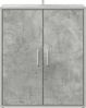 Schuhschrank, Schuhkipper für Flur, skandinavisch Betongrau 60x35x70 cm Holzwerkstoff Bild 5