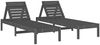 vidaXL Sonnenliegen 2 Stk. Grau 199,5x60x74 cm Massivholz Kiefer 825070 Bild 2