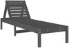 vidaXL Sonnenliegen 2 Stk. Grau 199,5x60x74 cm Massivholz Kiefer 825070 Bild 3