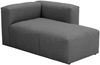 Longchair Armlehne rechts Kattrina Flachgewebe anthrazit Bild 2