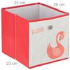 Relaxdays 'Schwan' Kinderregal mit 4 Boxen weiß/rot Bild 5