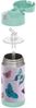 THERMOS kids FUNTAINER STRAW BOTTLE 0,35l, butterflies, Thermosflasche für Kinder aus Edelstahl, mit Strohhalm, 12 h kalt, absolut dicht, für Schule, Kindergarten, Pause Bild 4