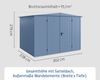 Hörmann Ecostar Metall-Gerätehaus Trend mit Satteldach Typ 3, 238x303 cm , taubenblau, 7,2 m²,2-flüglige Tür Bild 3
