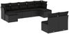 vidaXL 9-tlg. Garten-Sofagarnitur mit Kissen Schwarz Poly Rattan 3218265 Bild 2