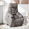 vidaXL Massagesessel mit Aufstehhilfe Taupe Stoff 3303049 Bild 2