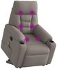 vidaXL Massagesessel mit Aufstehhilfe Taupe Stoff 3303049 Bild 3