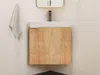 Vente-unique - MANODO Toilet unit Holz, Platte Beige - B 39 cm x H 50 cm x L 56 cm Bild 2