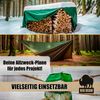 Abdeckplane Schutzplane 150g/m² mit Alu-Ösen Gartenplane Holzplane Gewebeplane 4x6m Bild 5