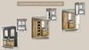 Home affaire Badmöbel-Set SHERWOOD, Bad im modernen Design, 2-teiliges Badezimmer, (2-St), in 2 Farben verfügbar, Scheunentorbeschlag & Apothekergriff aus Metall Bild 3