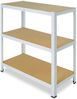 shelfplaza HOME 100x80x45 cm Schwerlastregal in weiß mit 3 Böden und 175 kg Traglast pro Boden Bild 5