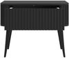 Selsey 'Ovarlo' Nachttisch mit Schublade, schwarz, ca. 49 x 63 x 38 cm Bild 4
