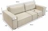 Wohnero24 Schlafsofa HIRA 240 x 102 cm – Premium Cord Sofa Graphite mit Schlaffunktion 191 x 152 cm & Bettkasten Bild 5