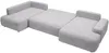 Vente-unique - DAVISO Sofa Stoff Grau - B 204 cm x H 87 cm x L 360 cm Bild 4