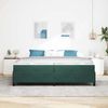 vidaXL Bettrahmen mit Matratze Dunkelgrün 200 x 200 cm Stoff 3399087 Bild 3