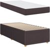 vidaXL Bettrahmen mit Matratze Dunkelbraun 90 x 200 cm Stoff 3398343 Bild 5