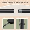 VASAGLE Stehlampe LED Dimmbar Leselampe 360° Drehbar für Wohnzimmer 22 x 22 x 170 cm Schwarz Bild 4