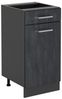 Küchenunterschrank R-Line Schwarz Beton 40 cm ohne Arbeitsplatte Vicco Bild 5
