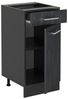 Küchenunterschrank R-Line Schwarz Beton 40 cm ohne Arbeitsplatte Vicco Bild 3