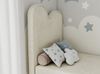 Kinderbett FLOW, Boxspringbett für Kinder, mit hohem Kopfteil, Einzelbett mit Matratze - 90x180 - Beige Velvet - Topper Visco Bild 3