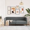 vidaXL Sofa 2-Sitzer Dunkelgrau Stoff 372605 Bild 3