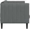 vidaXL Sofa 2-Sitzer Dunkelgrau Stoff 372605 Bild 5