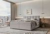 99rooms Boxspringbett Bergamo (Schlafzimmerbett, Bett), 140/160/180/200x200 cm, in Webstoff MALMO_NEW, mit Topper Bild 1